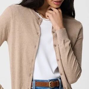 Classic Cotton Button-Up Cardigan / Sweater and Shell / Tank